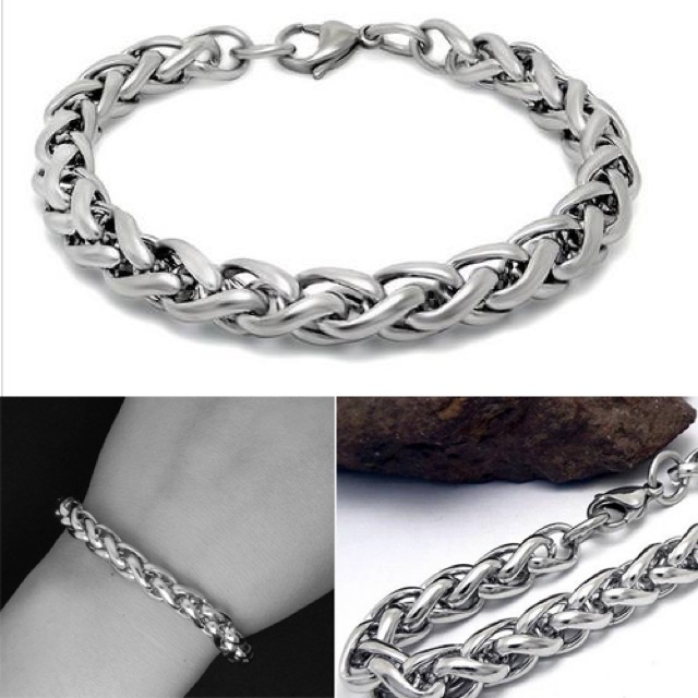 Lắc tay nam inox không đen không gỉ