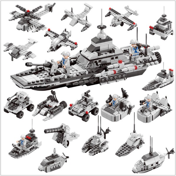 Bộ Lego Chiến Hạm, Tàu Sân Bay Quân Sự Dành Cho Trẻ Thỏa Sức Sáng Tạo