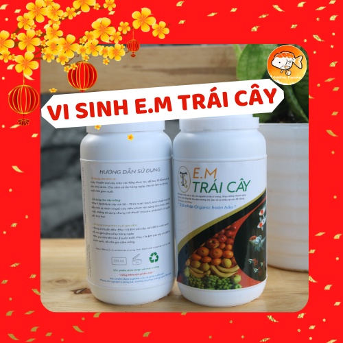 VI SINH E.M TRÁI CÂY  TẠO HỆ MIỄN DỊCH GIÚP CÁ HÁU ĂN, TĂNG CƯỜNG LỢI KHUẨN, KHỬ KHÍ ĐỘC HẠI (NH3, H2S,..)