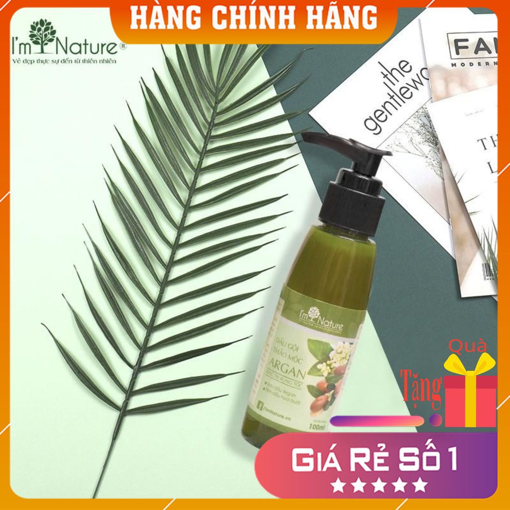 [HẾT RỤNG TÓC ] Dầu Gội Thảo Mộc Argan I'm Nature -Không Còn Rụng Tóc -Hết Gàu-Dưỡng Tóc Chắc Khoẻ Với Tinh Dầu Hoa Bưởi