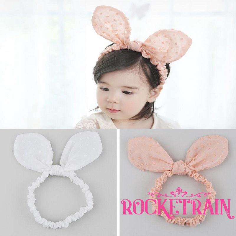 Khăn đeo đầu thắt nơ xinh xắn cho bé gái