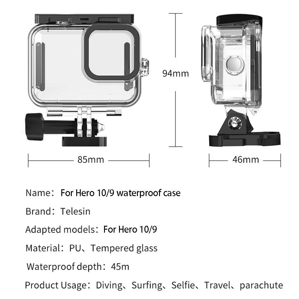 Vỏ Bảo Vệ Máy Quay Dưới Nước Chất Lượng Cao Cho Gopro 10 / 9