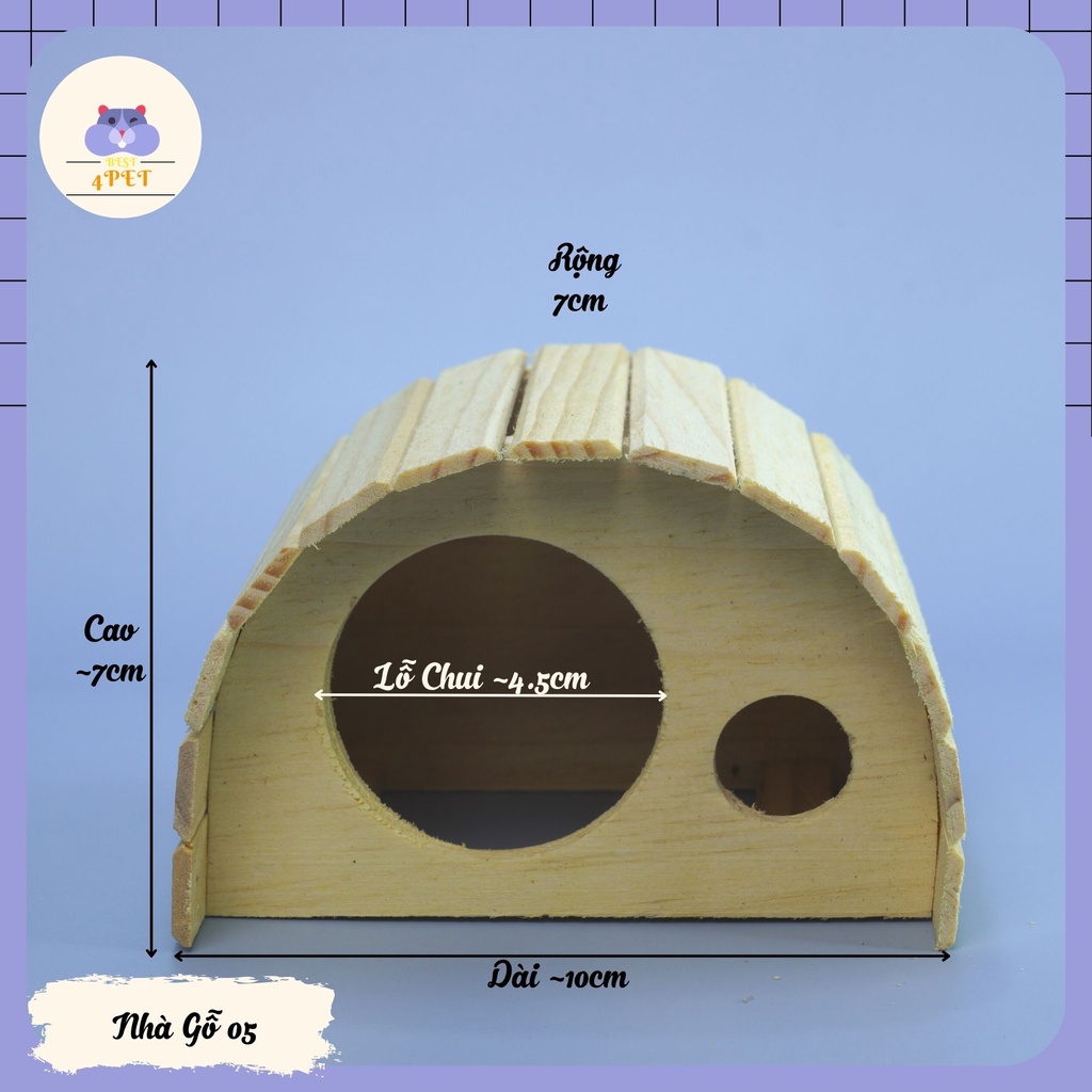 Nhà Gỗ cho Hamster