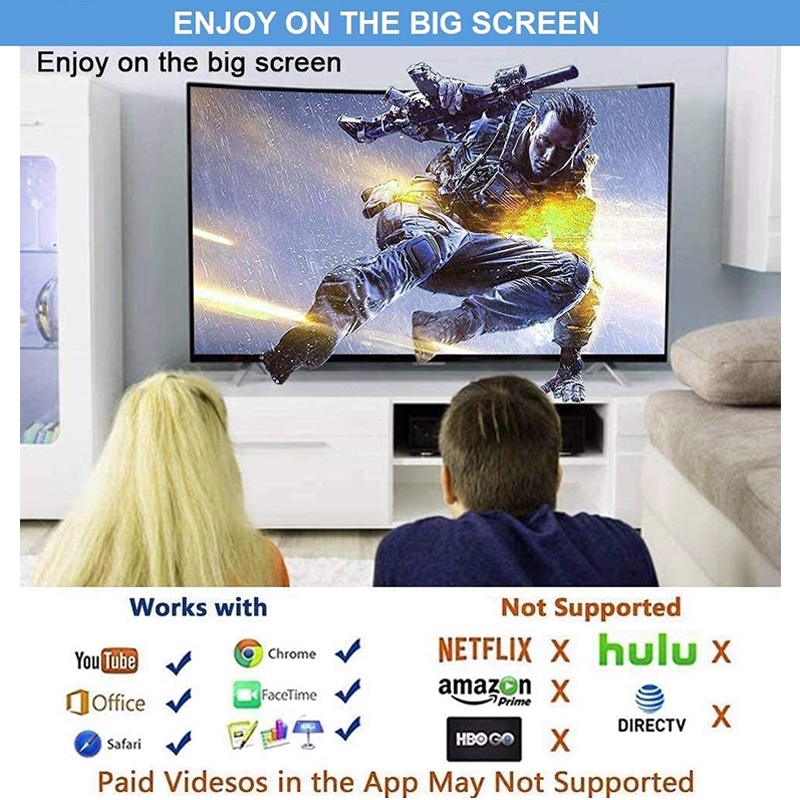 Cáp Chuyển Đổi Cáp sạc Sang HDMI AV HD TV 2M Cho ĐT táo tablet táo