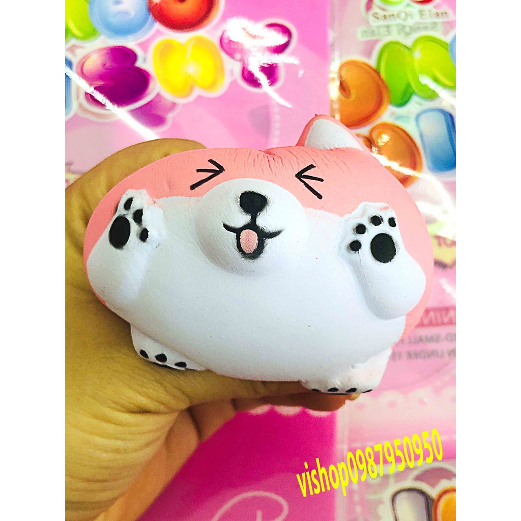 ĐỒ CHƠI SQUISHY  CHUỘT HAMSTER Ú TRÒN NHẮM MẮT LÈ LƯỠI mã FQV4 Wcàng mua càng rẻ