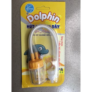 Hút mũi silicone Dolphin 2 Dây, Dụng Cụ  Làm  Sạch Dịch Mũi cho Bé Yêu
