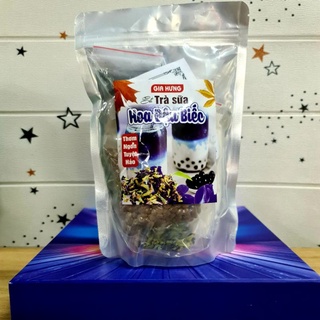 Set Nguyên Liệu Nấu Trà Sữa Trân Châu Hoa Đậu Biếc 500gr Siêu Hót ( Nấu 8-10 Ly)