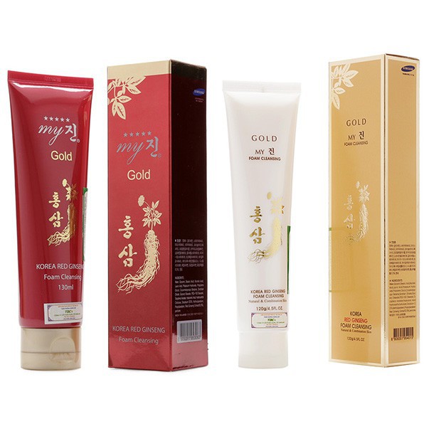 Sữa Rửa Mặt Sâm Vàng, Sâm Đỏ My Gold Hàn Quốc