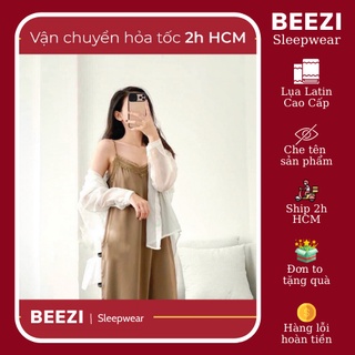 Đầm Ngủ 2 dây Ren sang trọng style Pháp- Váy ngủ lụa Latin cao cấp mềm mịn, thoáng mát, nhẹ nhàng-BZD44