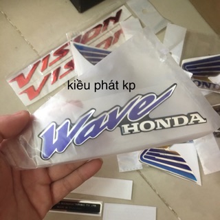 Tem nổi Wave honda wave thái 3d