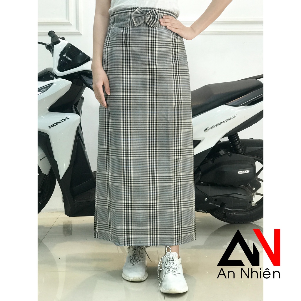 váy chống nắng loại 1 tà chất liệu kaki mềm co giãn cố định bằng miếng dán kết hợp nút bấm