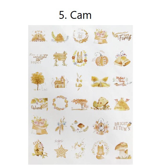 Gói 60 sticker giấy SG6006 Gachini