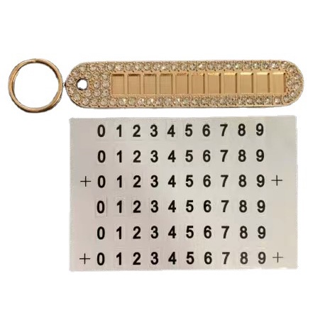 Mới Móc Chìa Khóa Mặt Kim Loại Chống Thất Lạc Phù Hợp Cho Mọi Chìa Khóa Xe Hơi Xe Máy