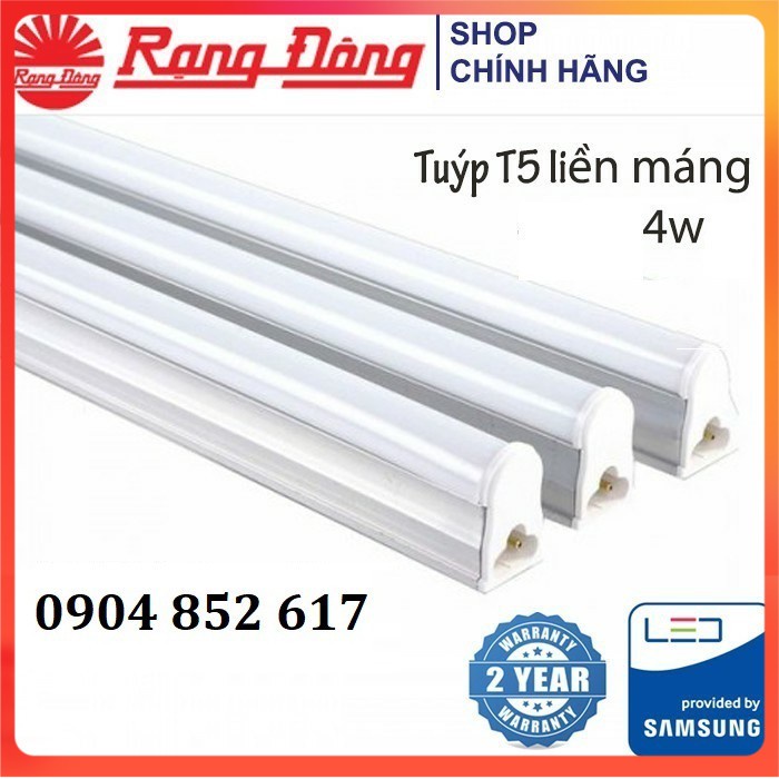 Đèn LED hắt trần (bộ đèn LED liền thân) T5 Rạng Đông 4W 30cm, 2 năm chính hãng bảo hành [Cam kết]