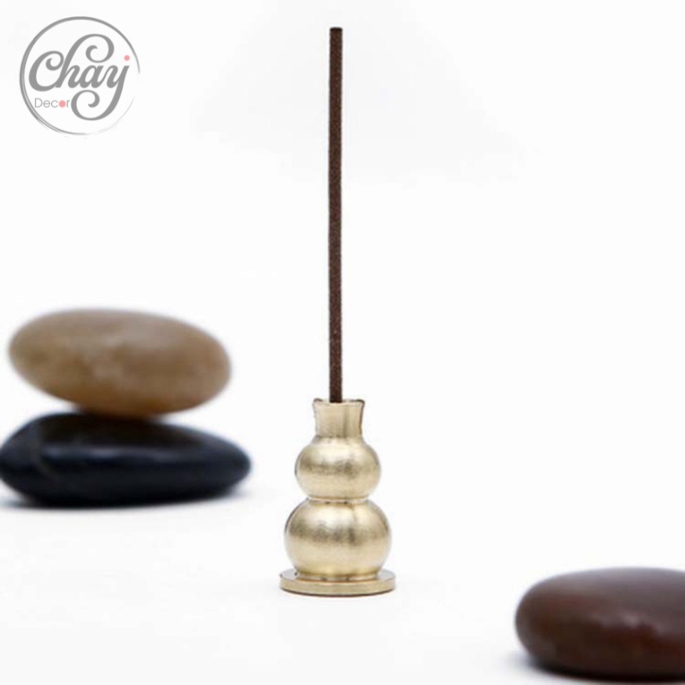 Đế đồng đốt trầm hương,nhang vòng và trầm tăm thác khói trầm hương chảy ngược