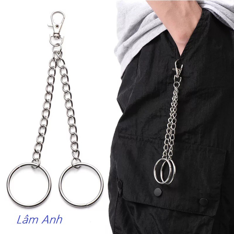 Móc Khóa Dây Xích Chain Quần, Balo Không Gỉ