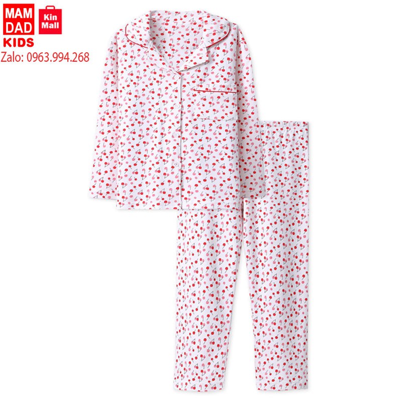 Bộ Đồ Ngủ Pijama Cho Bé Gái KIDS MAM & DAD (cho bé từ 13-37kg)