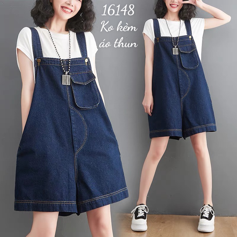 Quần Yếm Jean BIGSIZE trơn 16148