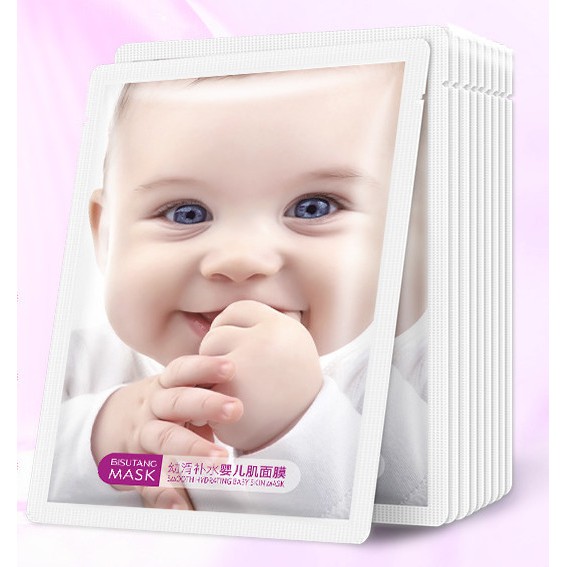 Mặt nạ trẻ hóa da em bé Baby Skin, mask em bé mềm mịn da, thu nhỏ lỗ chân lông nội địa Trung