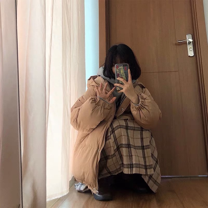 ÁO PHAO BÉO DÁNG NGẮN CÓ MŨ HÀNG LOẠI 1 DÀY DẶN