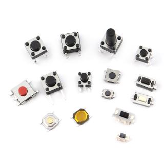125pcs 25Types/lot Assorted Micro Push Button Tact Switch Reset Mini Leaf Switch SMD DIP 2*4 3*6 4*4 6*6 diy electronic kit