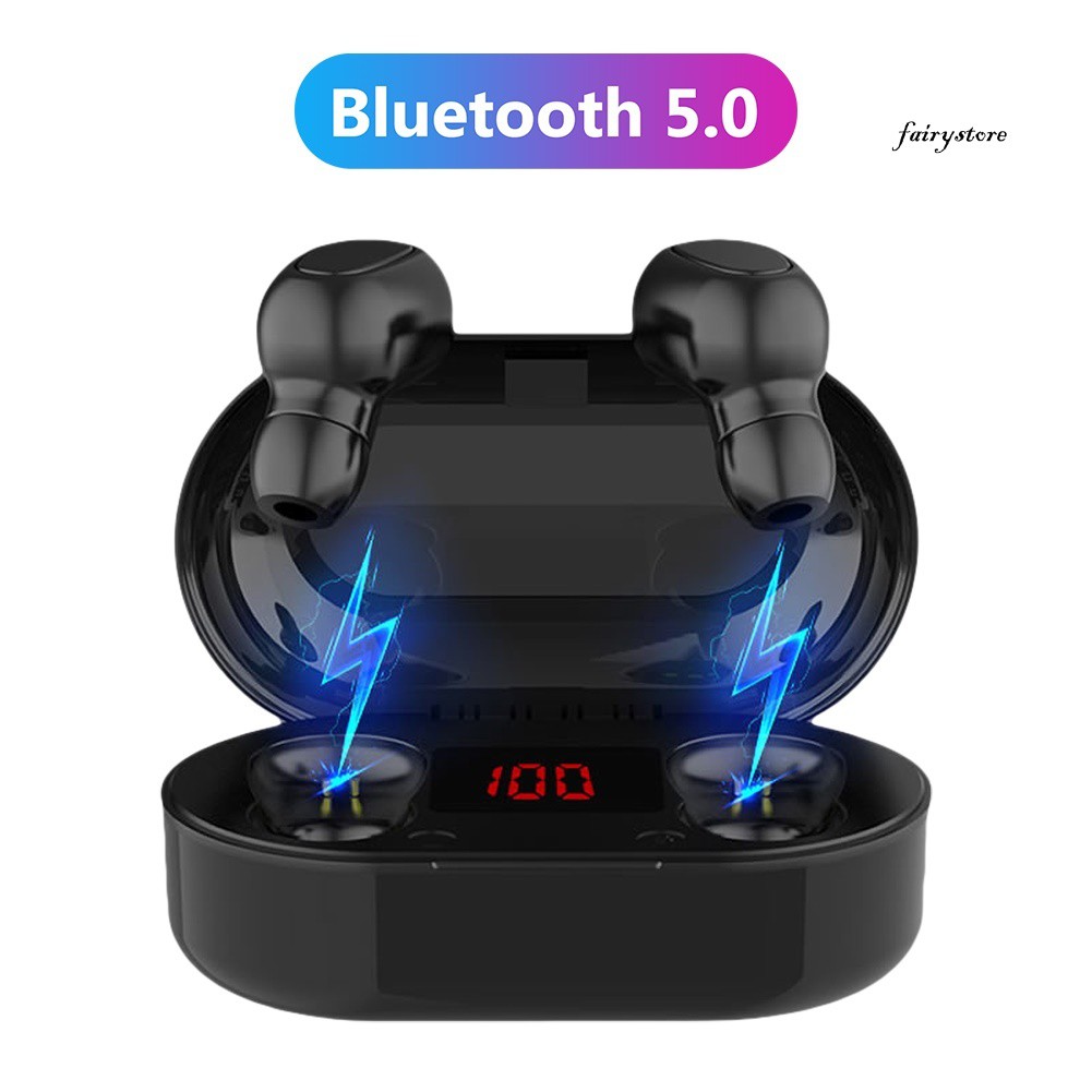 Tai Nghe Bluetooth 5.0 Không Dây Fs + L22 Tws Có Đèn Led