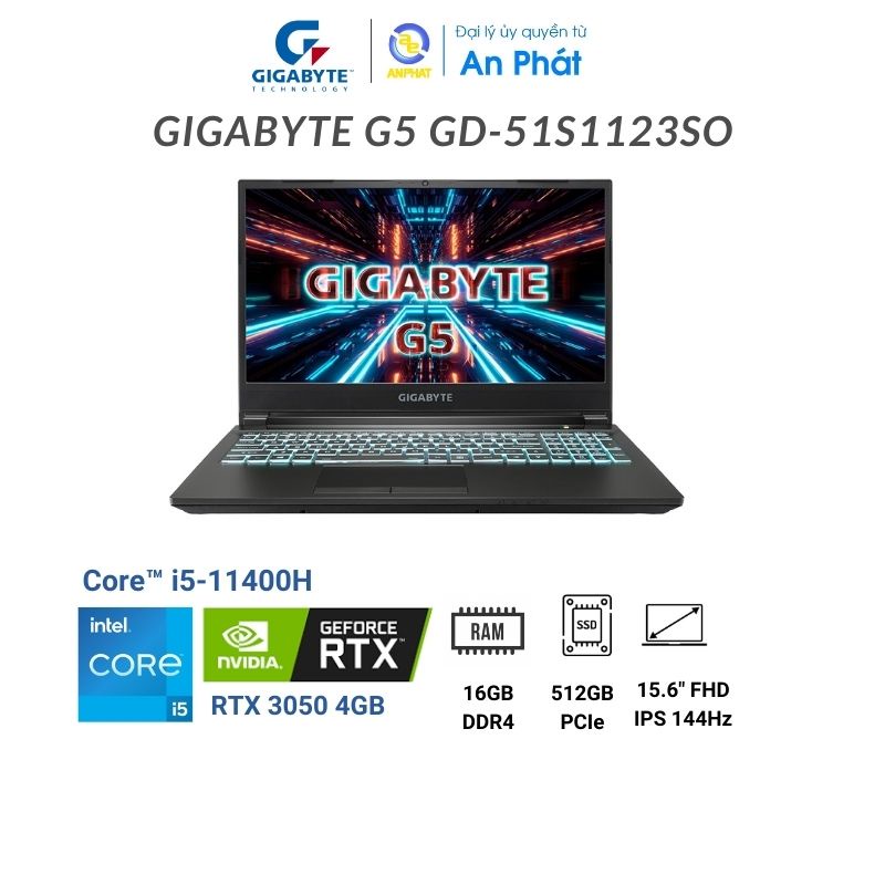 Laptop Gigabyte G5 GD-51VN123SO