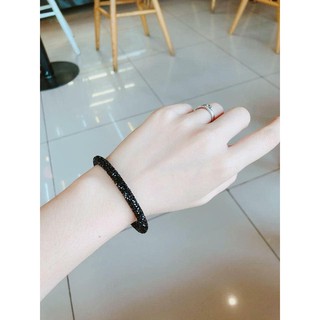 Vòng pha lê Swarovski đơn màu đen