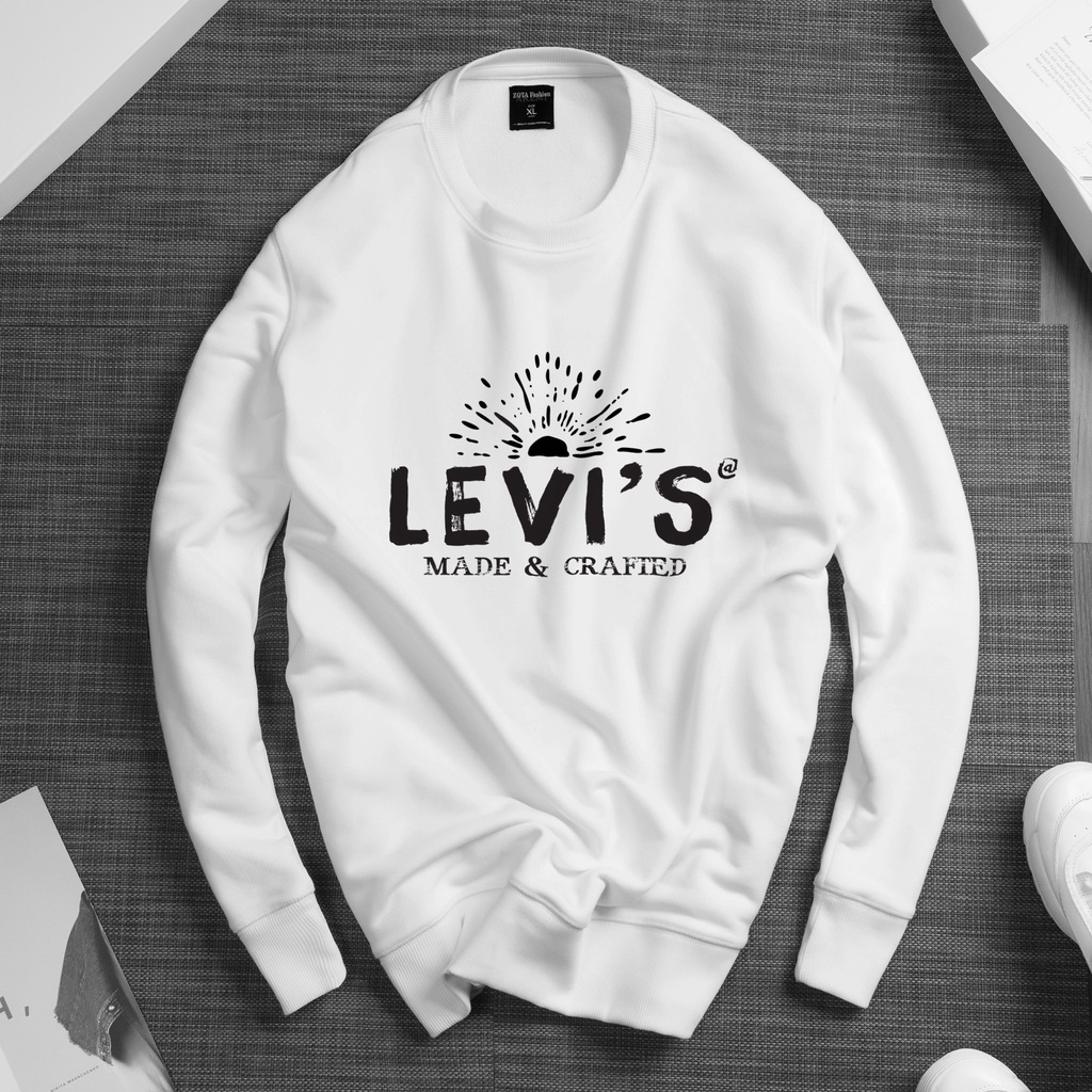 Áo thun in Nỉ Cotton Nam Nữ Unisex dài tay không cổ - Áo sweater cổ tròn chất poly Thái thu đông giữ nhiệt BST-1.4 | BigBuy360 - bigbuy360.vn