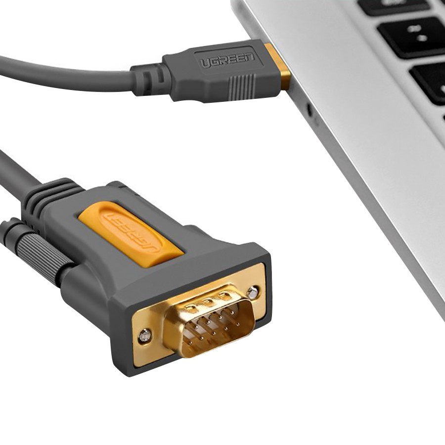 Cáp USB 2.0 To Com RS232 UGREEN 20222 Dài 2M - Hàng Chính Hãng