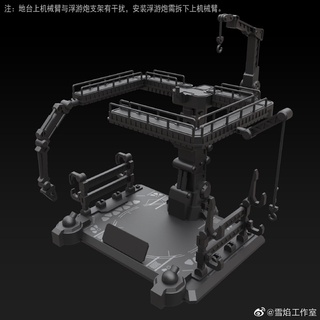 Mô hình lắp ráp FS Hangar base cho HG/RG Nu và Hinu Gundam