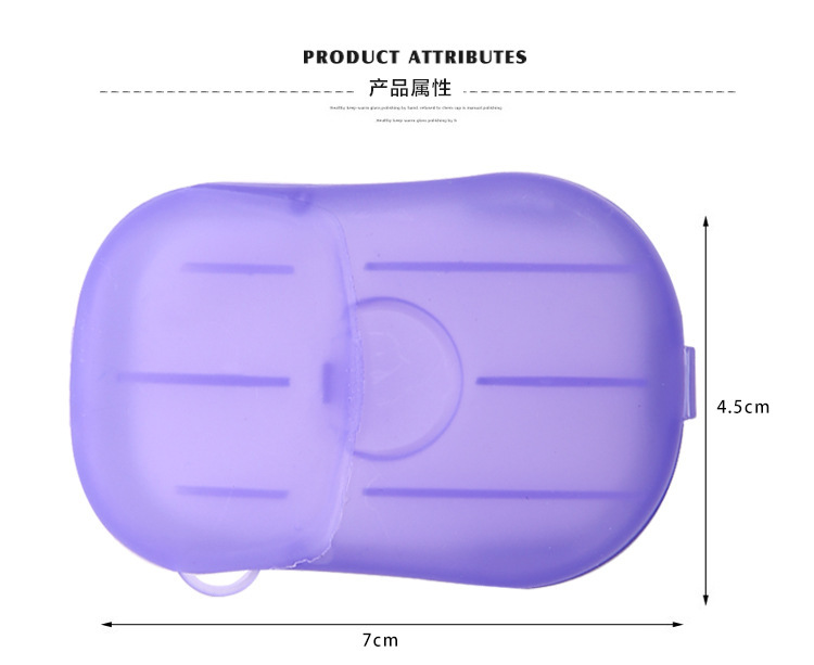 Hộp 20 xà phòng giấy dùng một lần tiện dụng khi đi du lịch