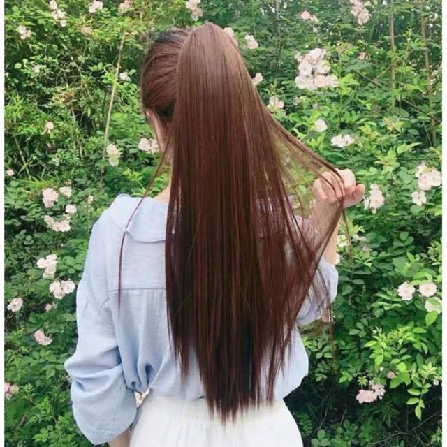 Tóc giả nữ ngoặm thẳng ❤️❤️ FREESHIP ❤️❤️ ngoặm thẳng tự nhiên n43