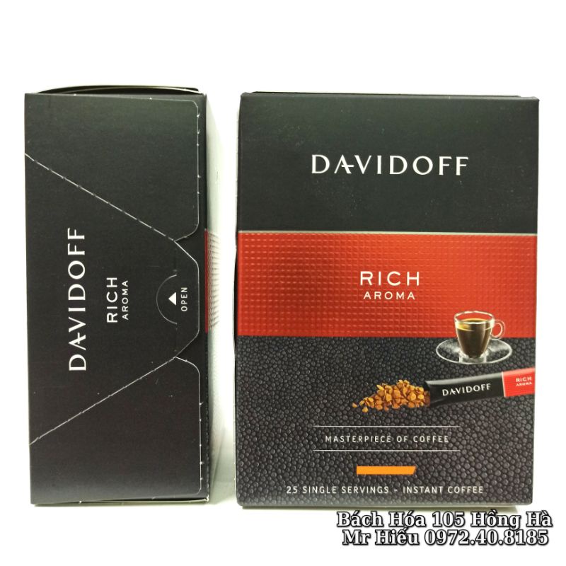 [T7/2023] Cafe Davidoff Rich Aroma hộp 25 gói 1,8gram