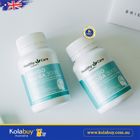 Viên uống bổ não Healthy Care Ginkgo Biloba 2000mg 100 Viên | BigBuy360 - bigbuy360.vn