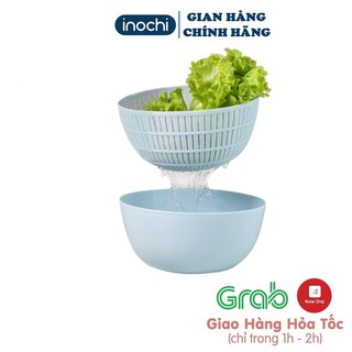 Bộ Thau Rổ INOCHI Đa Năng Rửa Hoa Quả,Thau Trộn Salad INOCHI Cao Cấp
