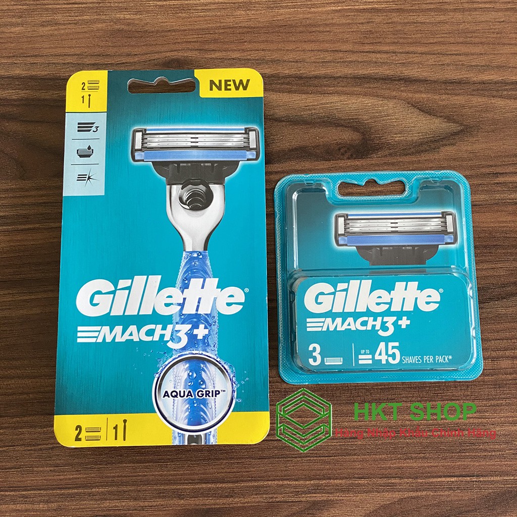 Lưỡi dao cạo Gillette Mach 3+ chính hãng - HKT Shop