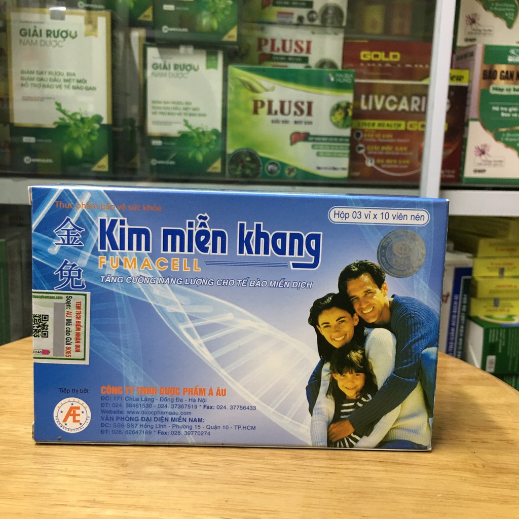 Kim miễn khang hàng chính hãng có tem tích điểm hộp 3 vỉ x 10 viên