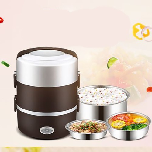 Hộp cơm hâm nóng cắm điện 3 tầng inox Zhengbangle, Camen Dung Com - Hộp Cơm Cắm Điện Inox Hâm Nóng