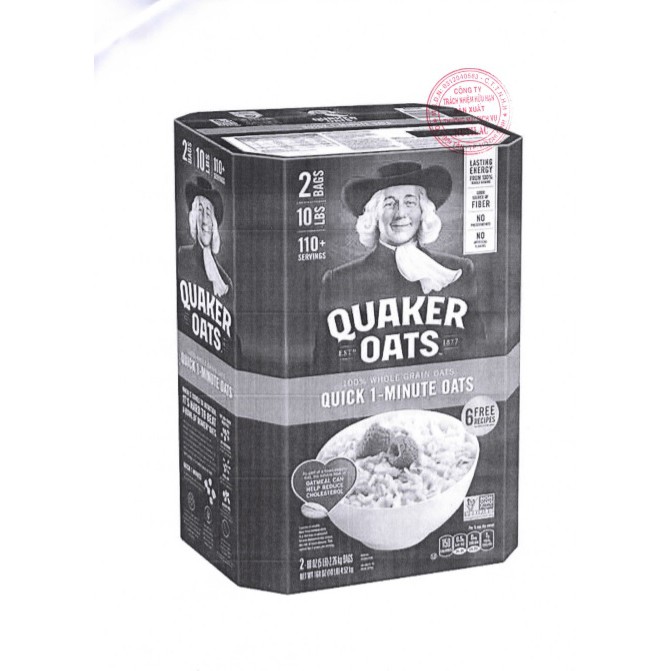 Yến Mạch Mỹ Quaker Oats Quick 1 Minutie 4.52kg