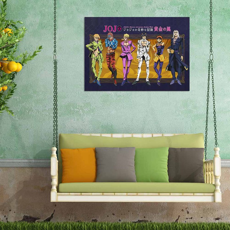 Poster treo tường trang trí hình anime jojo's bizarre adventure 42cm*29.7cm độc đáo