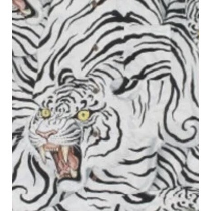 Bán Chạy Nhất Áo Sơ Mi Unisex Tay Ngắn In Hình Hổ Trắng Chảy Mây Plus Size Cho Nam Và Nữ