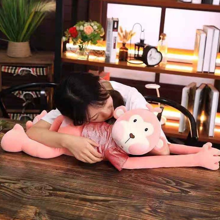 GỐI ÔM HÌNH KHỈ CON DỄ THƯƠNG - THÚ NHỒI BÔNG KHỈ CON DỄ THƯƠNG