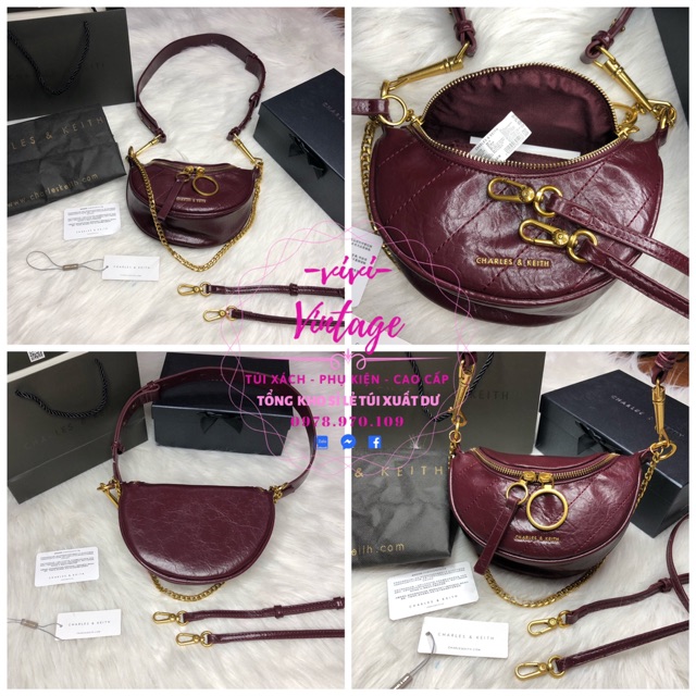 (Full Box + Túi Giấy ) Túi bao tử đeo chéo Cnk 3 dây khoá tròn - đeo được nhiều kiểu siêu hot | BigBuy360 - bigbuy360.vn