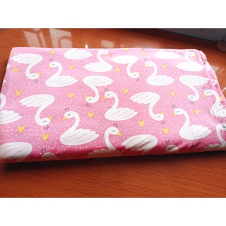 vải cotton co giãn 4c khổ rộng hàng xuất hàn chất đẹp (thiên nga hồng)
