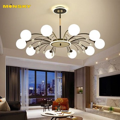Đèn chùm MONSKY CARED trang trí nội thất độc đáo, hiện đại - kèm bóng LED chuyên dụng.