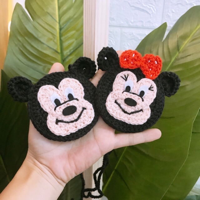 Túi đựng tỏi tránh vía độc cho bé trai bé gái [ chuột mickey ]