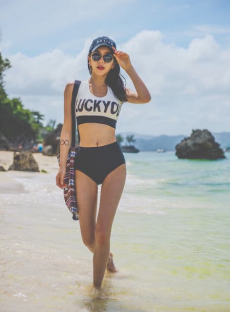 Bộ Đồ Bơi Bikini 2 Mảnh Đi Biển Lucky You Tôn Dáng | BigBuy360 - bigbuy360.vn