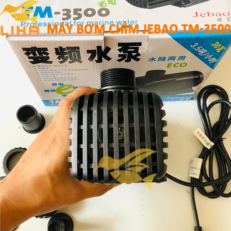 Máy Bơm Chìm Jebao TM3500 (30W-3500L/H-3M) - Tiết Kiệm 65% Điện Cho Hồ Cá Cảnh