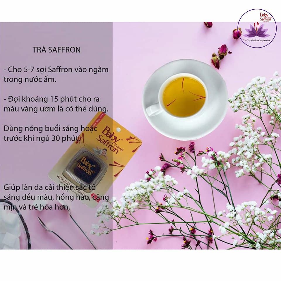 Nhụy hoa nghệ tây- baby saffron - Tốt nhất ấn độ - hộp 1g | BigBuy360 - bigbuy360.vn